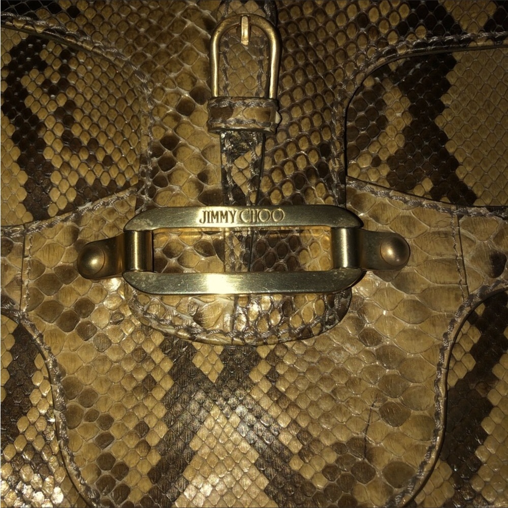 Jimmy Choo python shoulder bag EUC - Picture 2 of 9